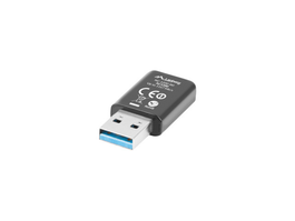 Lanberg Adaptateur USB WiFi 1200 Mbps AC1200 Double Bande 2.4GHz/5GHz avec Antennes Internes Noir