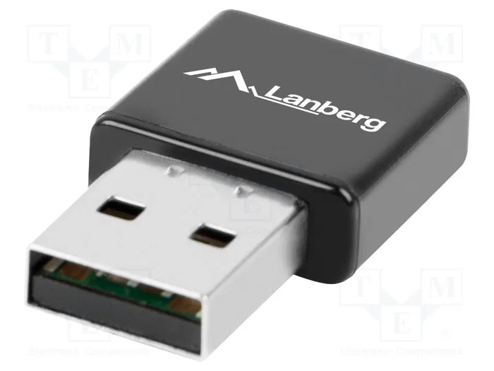 Lanberg Adaptateur réseau WiFi USB 300 Mbit/s NC-0300-WI Noir