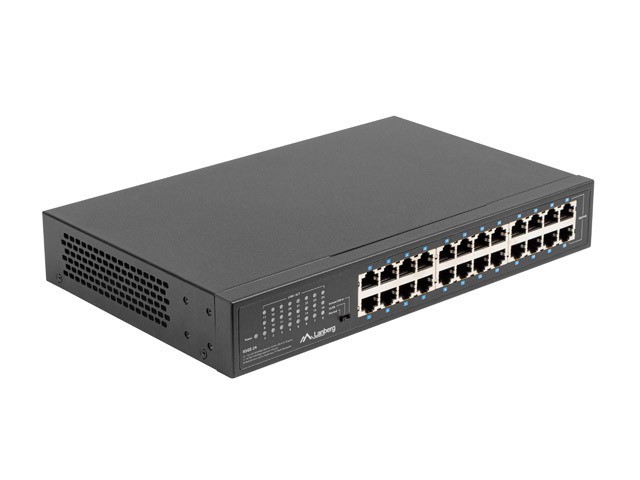 Lanberg RSGE-24 Switch Gigabit 24 Ports RJ45 1U Métal Non Administrable