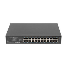 Lanberg RSGE-24 Switch Gigabit 24 Ports RJ45 1U Métal Non Administrable