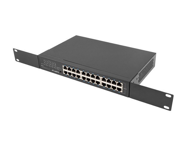 Lanberg RSGE-24 Switch Gigabit 24 Ports RJ45 1U Métal Non Administrable