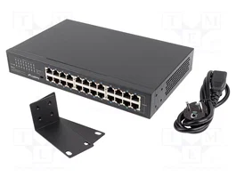 LANBERG RSGE-24 Switch Ethernet 24 ports Gigabit noir