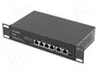LANBERG Switch Ethernet Fast Ethernet 6 ports (4x PoE+) noir