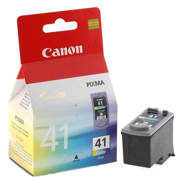 Canon CL-41 Cartouche d'encre Tricolore Originale 12ml ChromaLife100 Compatible PIXMA MP MX Canon CL-41 Cartouche d'encre Tricolore Originale 12ml ChromaLife100 Compatible PIXMA MP MX