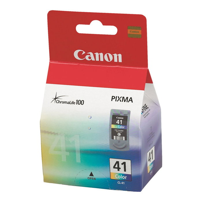 Canon CL-41 Cartouche d'encre Tricolore Originale 12ml ChromaLife100 Compatible PIXMA MP MX Canon CL-41 Cartouche d'encre Tricolore Originale 12ml ChromaLife100 Compatible PIXMA MP MX