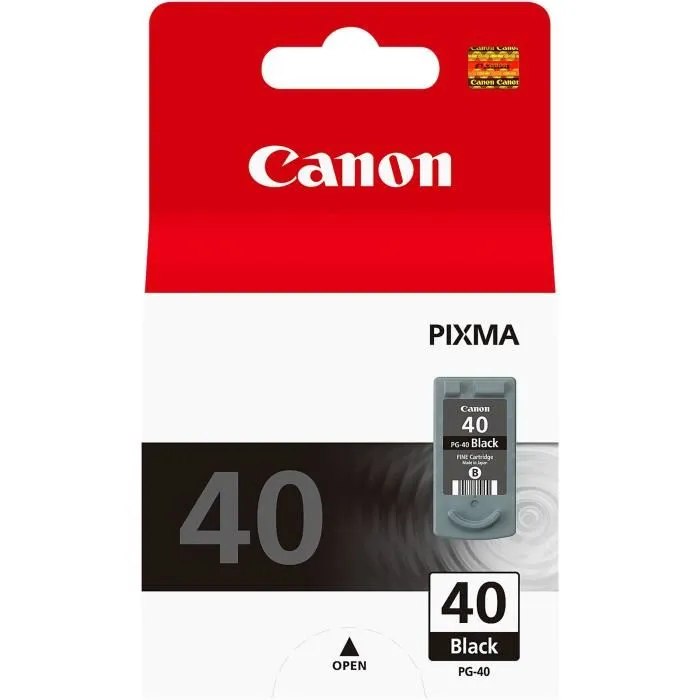 Canon Cartouche d'encre PG-40 Noir pour imprimantes iP, JX, MP, MX et série PIXMA Canon Cartouche d'encre PG-40 Noir pour imprimantes iP, JX, MP, MX et série PIXMA