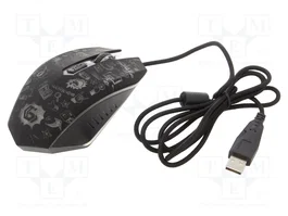GEMBIRD Souris Optique Filée 6 Boutons Noir et Gris