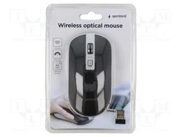 GEMBIRD Souris sans fil optique noir et gris