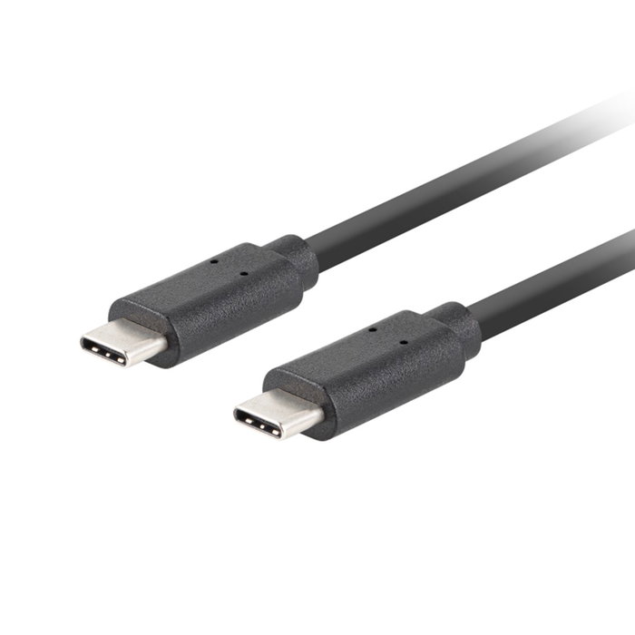 Lanberg CA-CMCM-32CU-0005-BK Câble USB C vers USB C 0,5 m USB 3.2 Gen 2 Noir