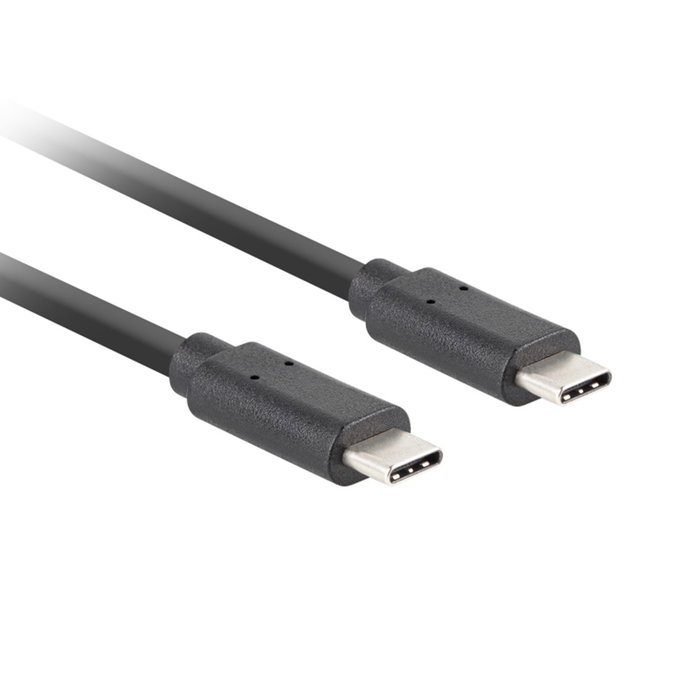 Lanberg CA-CMCM-32CU-0005-BK Câble USB C vers USB C 0,5 m USB 3.2 Gen 2 Noir