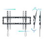 TooQ Support Mural pour TV Écran 37-80 Pouces Inclinable Noir, Capacité 45kg, VESA 200x200 à 600x400