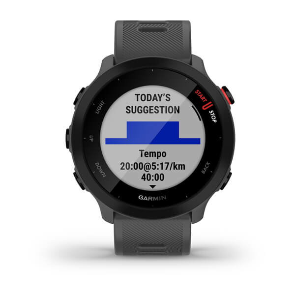 Garmin Forerunner 55 Montre Connectée GPS Cardio Bluetooth Noir Garmin Forerunner 55 Montre Connectée GPS Cardio Bluetooth Noir