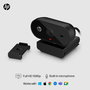 HP Webcam 320 FHD 1080p avec grand angle, micro intégré, obturateur de confidentialité et compatibilité Chromebook