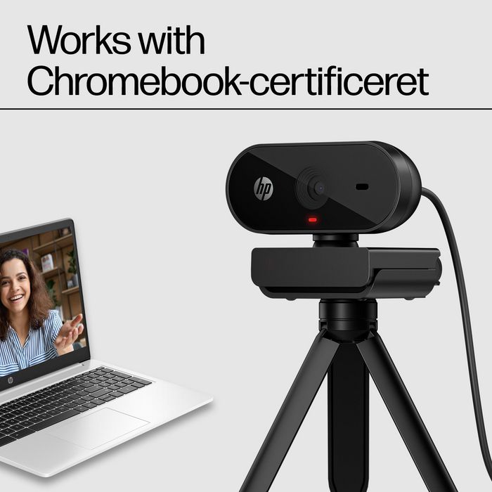 HP Webcam 320 FHD 1080p avec grand angle, micro intégré, obturateur de confidentialité et compatibilité Chromebook HP Webcam 320 FHD 1080p avec grand angle, micro intégré, obturateur de confidentialité et compatibilité Chromebook