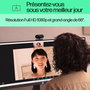 HP Webcam 320 FHD 1080p avec grand angle, micro intégré, obturateur de confidentialité et compatibilité Chromebook