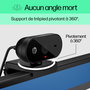 HP Webcam 320 FHD 1080p avec grand angle, micro intégré, obturateur de confidentialité et compatibilité Chromebook