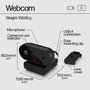 HP Webcam 320 FHD 1080p avec grand angle, micro intégré, obturateur de confidentialité et compatibilité Chromebook