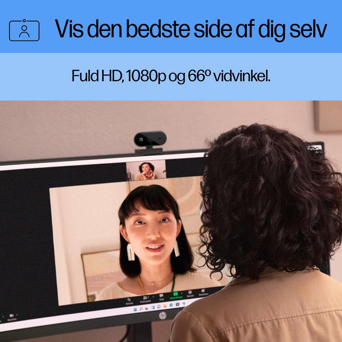 HP Webcam 320 FHD 1080p avec grand angle, micro intégré, obturateur de confidentialité et compatibilité Chromebook HP Webcam 320 FHD 1080p avec grand angle, micro intégré, obturateur de confidentialité et compatibilité Chromebook