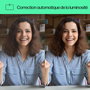 HP Webcam 320 FHD 1080p avec grand angle, micro intégré, obturateur de confidentialité et compatibilité Chromebook