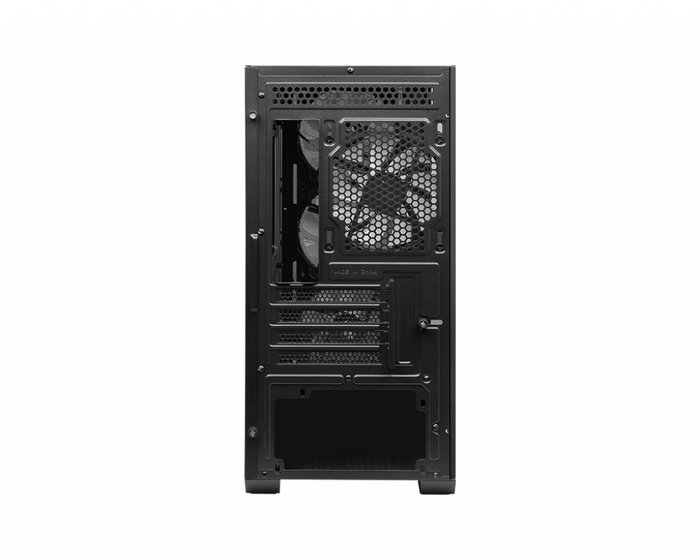 MSI MAG Forge M100A Boîtier PC Gaming Micro-ATX, Panneau avant mesh, Fenêtre latérale, RGB, 3 ventilateurs 120mm, Noir