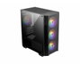 MSI MAG Forge M100A Boîtier PC Gaming Micro-ATX, Panneau avant mesh, Fenêtre latérale, RGB, 3 ventilateurs 120mm, Noir