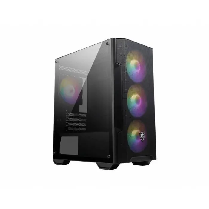 MSI MAG Forge M100A - Boîtier PC Gaming Mini Tour Micro-ATX Noir avec Verre Trempé, Ventilateurs Auto-RGB et Pannellerie Mesh pour Refroidissement Optimal MSI MAG Forge M100A - Boîtier PC Gaming Mini Tour Micro-ATX Noir avec Verre Trempé, Ventilateurs Auto-RGB et Pannellerie Mesh pour Refroidissement Optimal