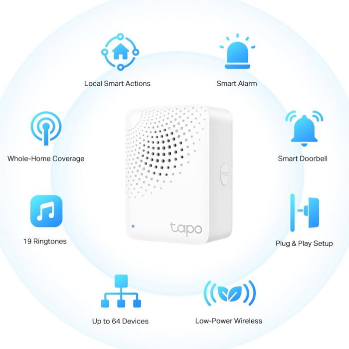 TP-Link Smart Hub Tapo H100 - Hub Domotique Intelligent Compatible Wi-Fi