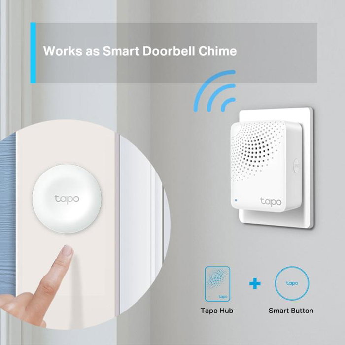 TP-Link Smart Hub Tapo H100 - Hub Domotique Intelligent Compatible Wi-Fi