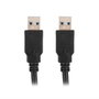 Lanberg CA-USBA-30CU-0005-BK Câble USB 3.2 USB-A Mâle vers Mâle 0.5 m Noir