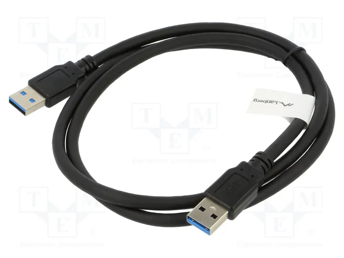 Lanberg Câble USB A vers USB A 3.2 Gen 1, 1 m, Noir Lanberg Câble USB A vers USB A 3.2 Gen 1, 1 m, Noir