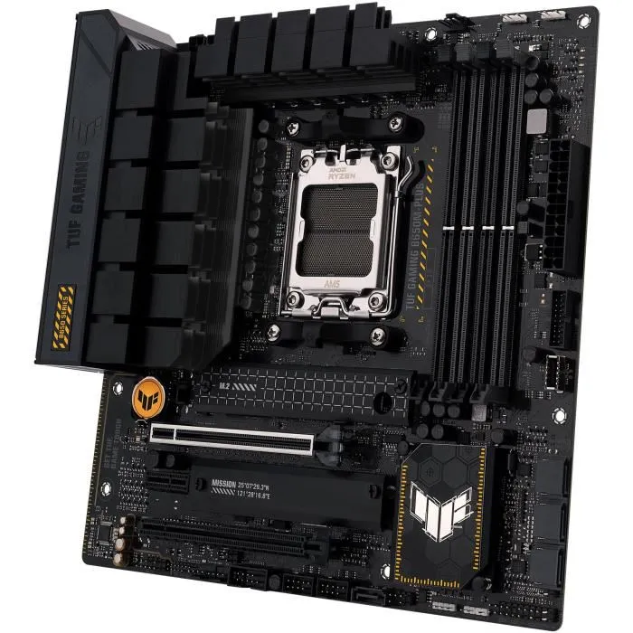 Asus TUF GAMING B650M-PLUS Carte mère micro-ATX AMD B650 AM5 Socket AMD Ryzen 7000 DDR5 SATA III M.2 WiFi 2.5 Gigabit Ethernet