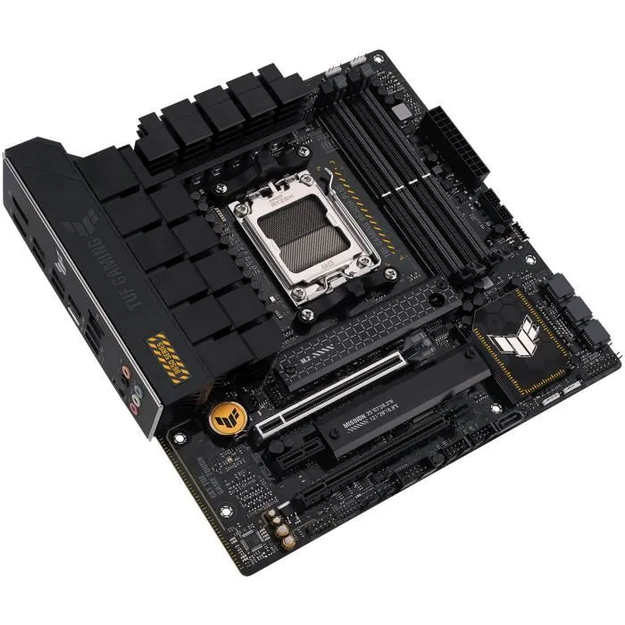 Asus TUF GAMING B650M-PLUS Carte mère micro-ATX AMD B650 AM5 Socket AMD Ryzen 7000 DDR5 SATA III M.2 WiFi 2.5 Gigabit Ethernet