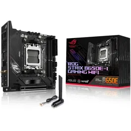 Asus ROG STRIX B650E-I GAMING WiFi - Carte mère AMD AM5 (Socket AM5) micro-ATX, WiFi 6E, Bluetooth 5.2, Noir