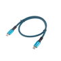 Lanberg CA-CMCM-45CU-0005-BK Câble USB C vers USB C USB4 40 Gbit/s 0,5 m Power Delivery 100 W Noir/Bleu