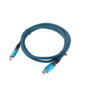 Lanberg CA-CMCM-45CU-0012-BK Câble USB-C vers USB-C 1,2 m USB4 Gen 2x2 100W Noir Bleu