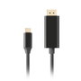 Lanberg CA-CMDP-10CU-0030-BK Câble USB Type C vers DisplayPort 3m - Noir, HDR, 4K 60Hz