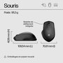 HP Souris Sans Fil Silent 280M - Clics Silencieux, Autonomie 18 Mois, Ergonomique, Bluetooth pour Ordinateur Portable et PC