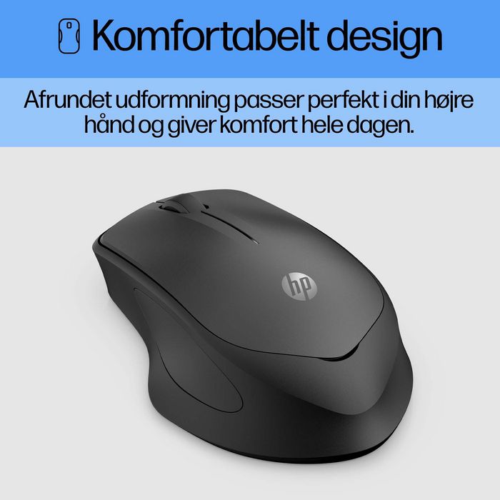 HP Souris Sans Fil Silent 280M - Clics Silencieux, Autonomie 18 Mois, Ergonomique, Bluetooth pour Ordinateur Portable et PC
