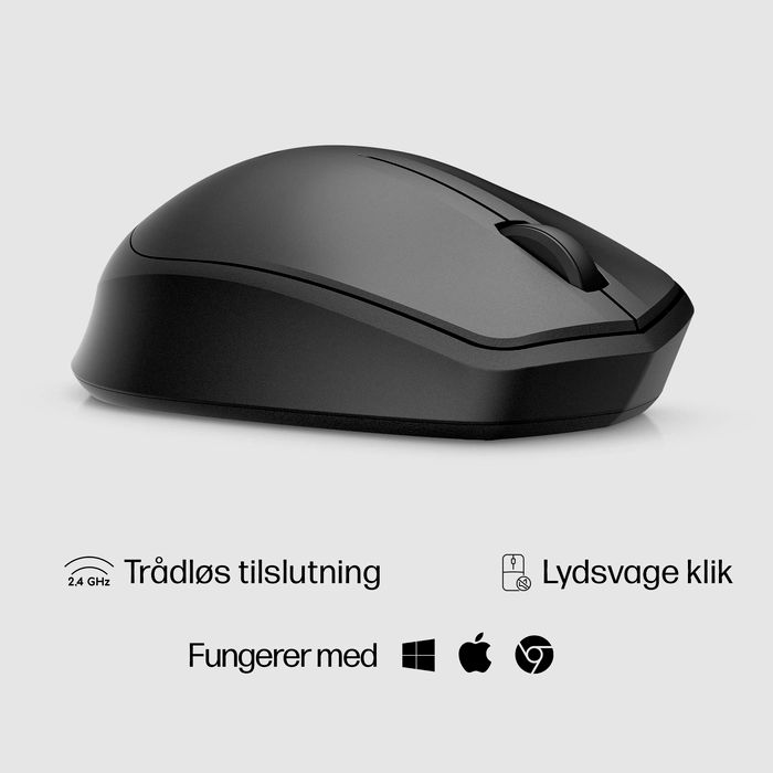 HP Souris Sans Fil Silent 280M - Clics Silencieux, Autonomie 18 Mois, Ergonomique, Bluetooth pour Ordinateur Portable et PC