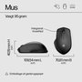 HP Souris Sans Fil Silent 280M - Clics Silencieux, Autonomie 18 Mois, Ergonomique, Bluetooth pour Ordinateur Portable et PC