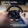 Logitech G Volant de Course G923 avec Pédales - Compatible Xbox Series X/S, One et PC - Technologie TRUEFORCE
