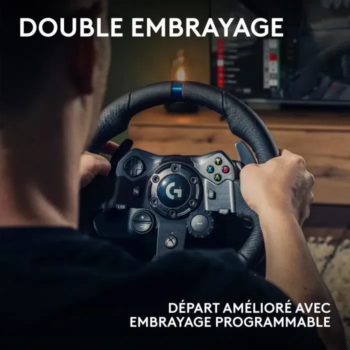 Logitech G Volant de Course G923 avec Pédales - Compatible Xbox Series X/S, One et PC - Technologie TRUEFORCE Logitech G Volant de Course G923 avec Pédales - Compatible Xbox Series X/S, One et PC - Technologie TRUEFORCE