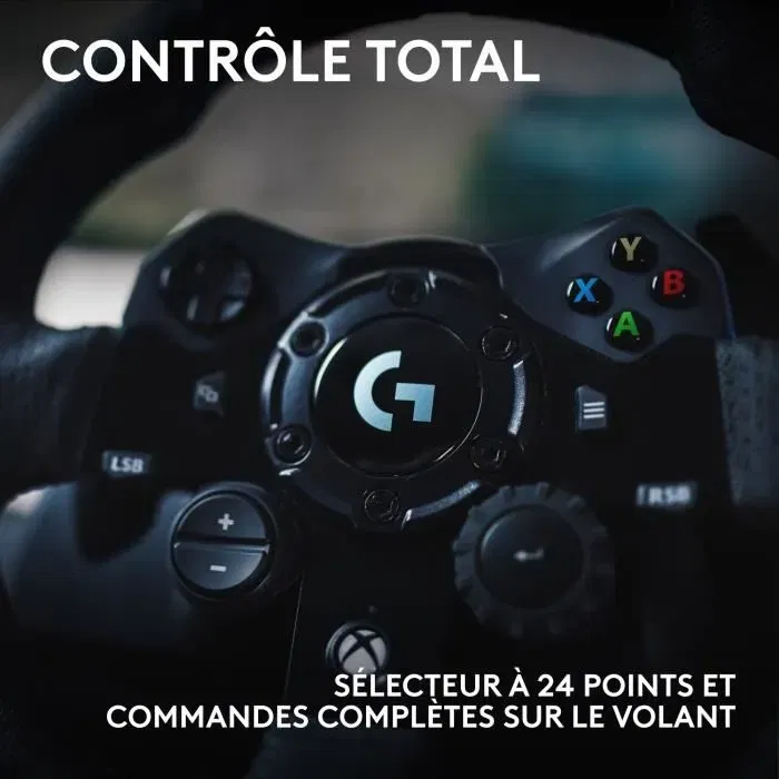 Logitech G Volant de Course G923 avec Pédales - Compatible Xbox Series X/S, One et PC - Technologie TRUEFORCE Logitech G Volant de Course G923 avec Pédales - Compatible Xbox Series X/S, One et PC - Technologie TRUEFORCE
