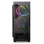 Sharkoon Wave ATX Boîtier PC Gaming Bureau Noir RGB Ventilateurs 120mm USB 3.2 Verre Trempé