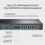 TP-Link ER8411 Routeur VPN d'entreprise avec ports 10G SFP+ et gestion Omada SDN, Noir