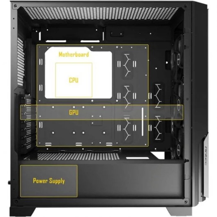 Antec P20CE Boîtier PC Gaming Midi Tower Noir,ATX/EATX,USB 3.2,3x120mm PWM,Support Radiateur 360mm Antec P20CE Boîtier PC Gaming Midi Tower Noir,ATX/EATX,USB 3.2,3x120mm PWM,Support Radiateur 360mm