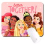 ERT GROUP Tapis de souris antidérapant en mousse avec motif Princesses Disney pour confort main et poignet - 22 x 18 cm