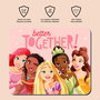 ERT GROUP Tapis de souris antidérapant en mousse avec motif Princesses Disney pour confort main et poignet - 22 x 18 cm