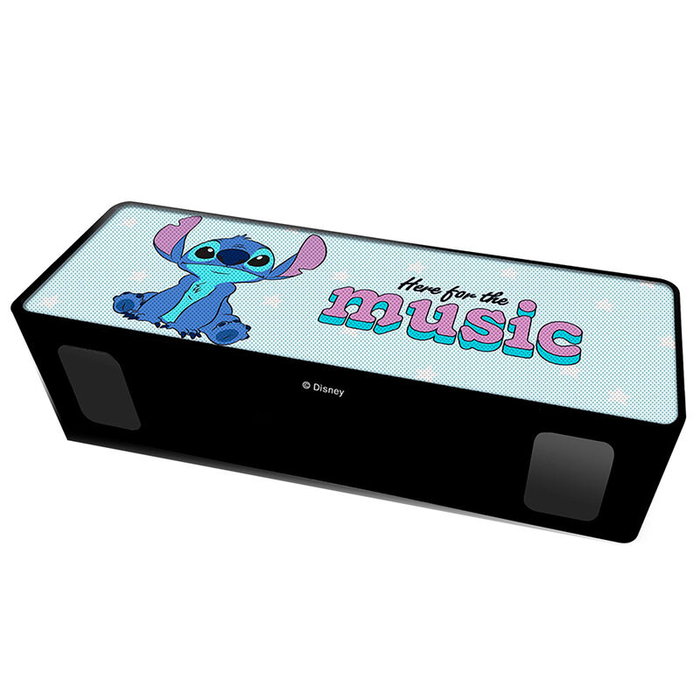 Enceinte portable Bluetooth Stitch Disney, 10W RMS, batterie 2000 mAh, lecture USB/microSD, fonction mains libres