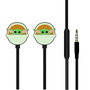 ERT GROUP Casque audio intra-auriculaire Star Wars Mandalorian Baby Yoda, câble 1,2m avec connecteur 3,5mm, contrôle multifonction des appels et musique